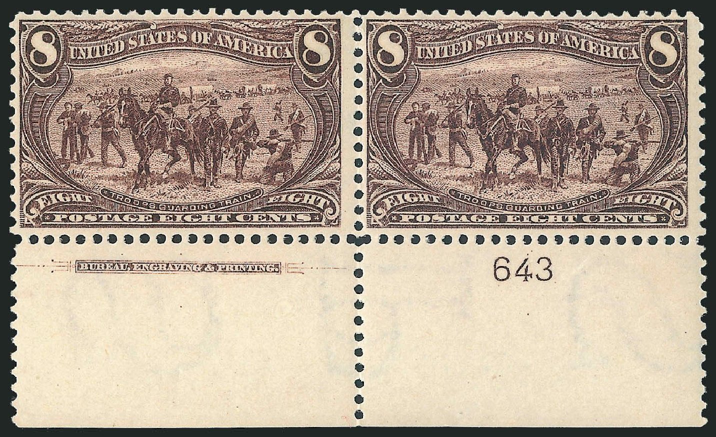 Cost of US Stamp Scott Cat. #289 - 8c 1898 Trans Mississippi Exposition. Robert Siegel Auction Galleries, Nov 2013, Sale 1056, Lot 340