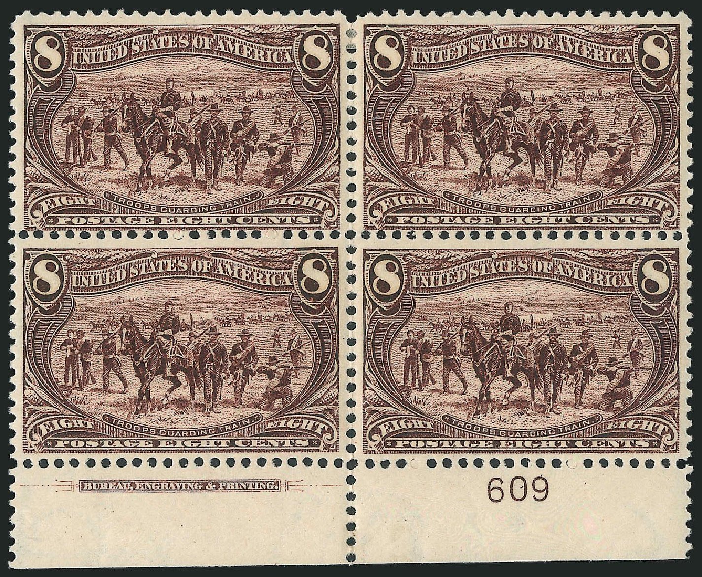 US Stamp Value Scott Catalogue #289 - 8c 1898 Trans Mississippi Exposition. Robert Siegel Auction Galleries, Mar 2014, Sale 1067, Lot 1320