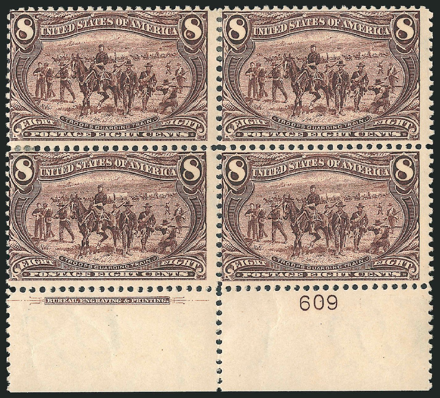 US Stamp Value Scott Catalogue 289: 8c 1898 Trans Mississippi Exposition. Robert Siegel Auction Galleries, Apr 2009, Sale 971, Lot 1230