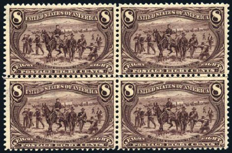 US Stamps Value Scott Catalogue #289 - 8c 1898 Trans Mississippi Exposition. Harmer-Schau Auction Galleries, Feb 2010, Sale 84, Lot 1491