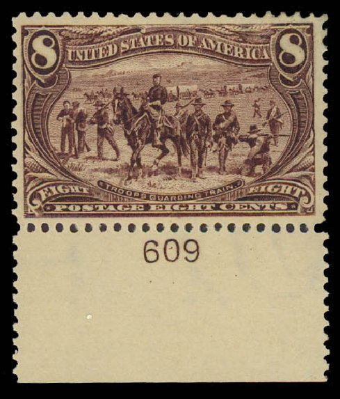 Price of US Stamps Scott Catalogue 289: 8c 1898 Trans Mississippi Exposition. Daniel Kelleher Auctions, Jun 2012, Sale 630, Lot 1661