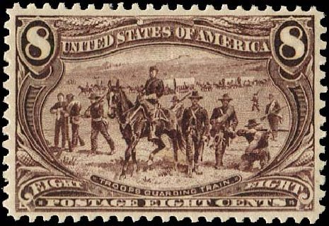 US Stamp Values Scott Catalog 289 - 8c 1898 Trans Mississippi Exposition. Regency-Superior, Nov 2014, Sale 108, Lot 601