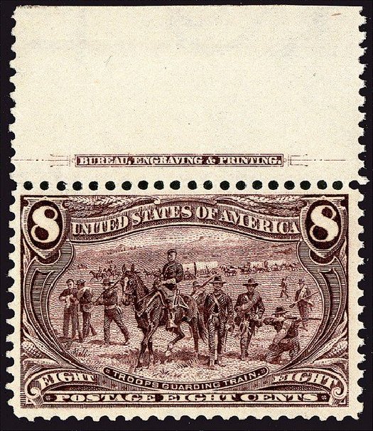 Costs of US Stamp Scott Catalog 289 - 1898 8c Trans Mississippi Exposition. Spink Shreves Galleries, Jan 2014, Sale 146, Lot 331