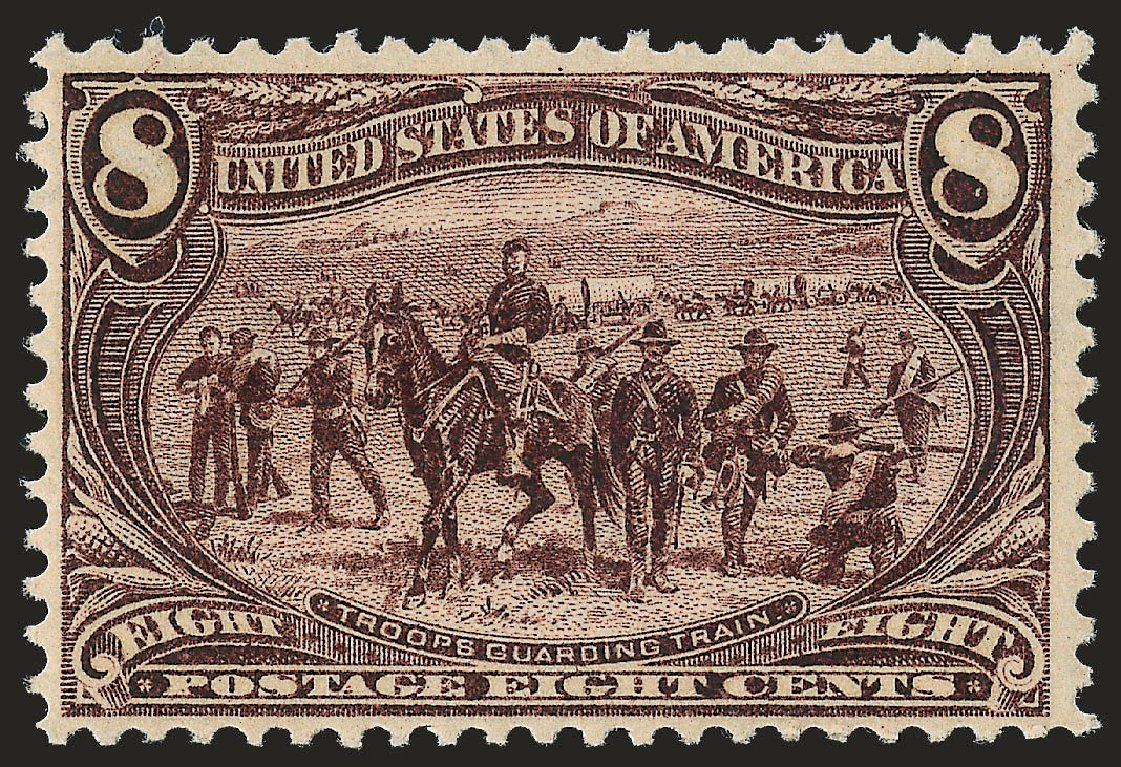 US Stamp Prices Scott 289: 1898 8c Trans Mississippi Exposition. Robert Siegel Auction Galleries, Apr 2010, Sale 984, Lot 704
