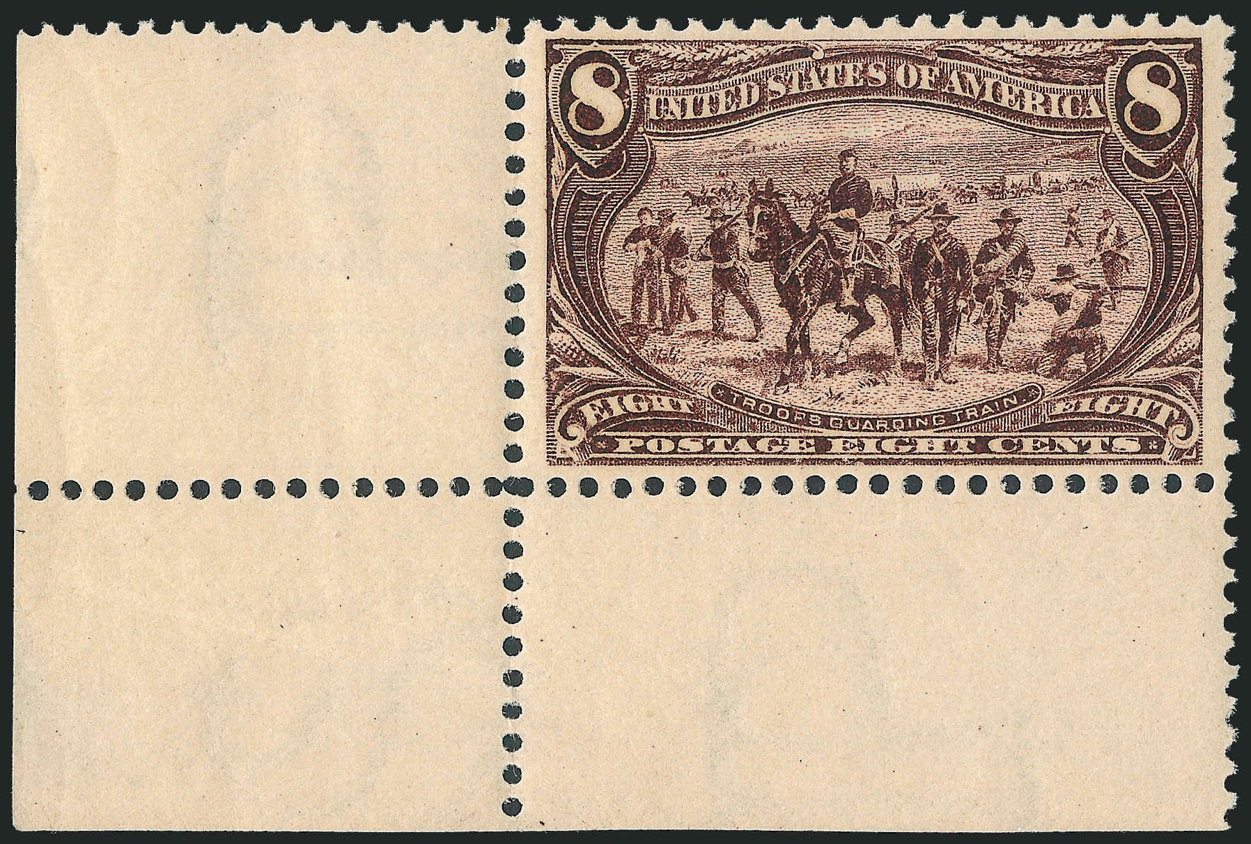 Values of US Stamp Scott Catalogue # 289: 8c 1898 Trans Mississippi Exposition. Robert Siegel Auction Galleries, Mar 2011, Sale 1007, Lot 2545