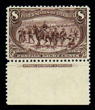 Cost of US Stamp Scott Catalogue #289 - 8c 1898 Trans Mississippi Exposition. Matthew Bennett International, Jun 2007, Sale 319, Lot 1312