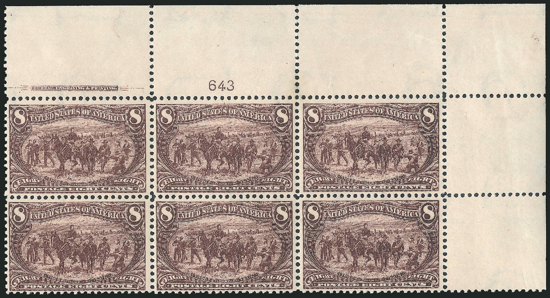 Value of US Stamp Scott Catalogue #289 - 1898 8c Trans Mississippi Exposition. Robert Siegel Auction Galleries, Oct 2011, Sale 1014, Lot 1643