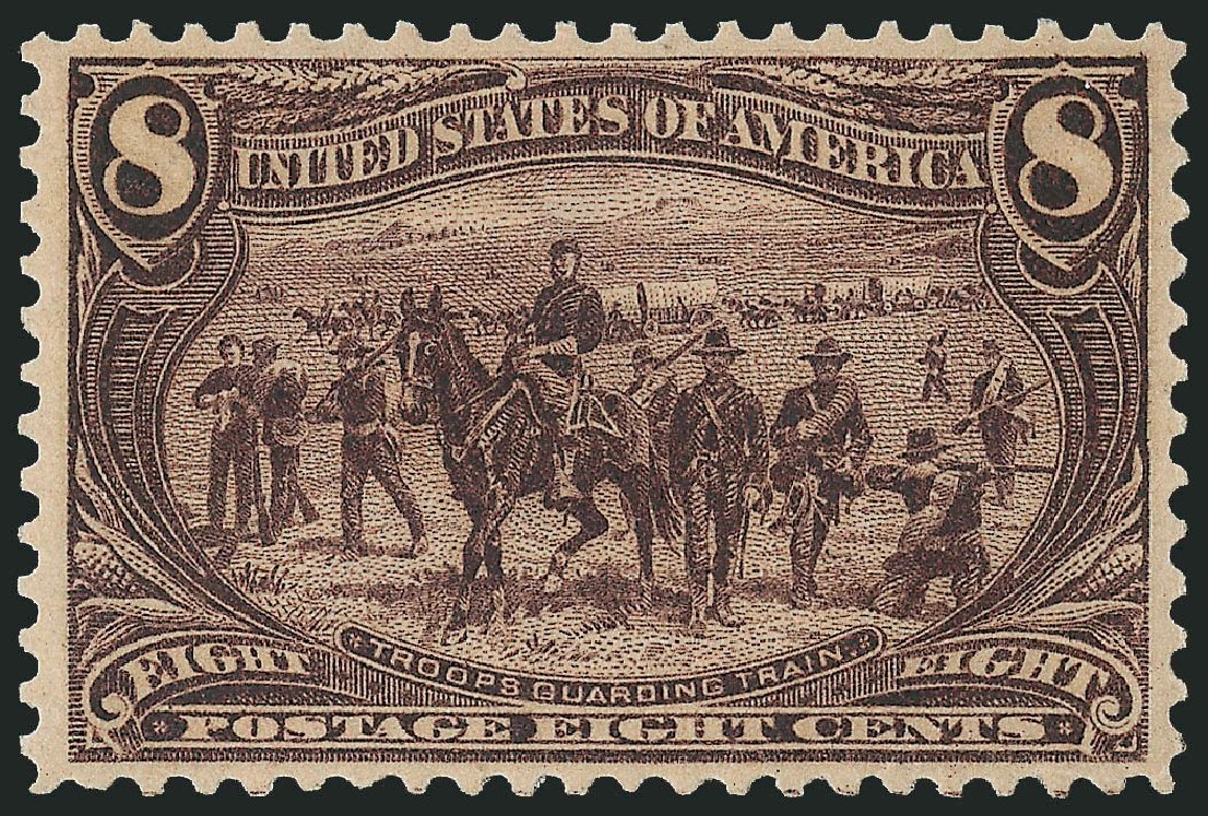 US Stamp Values Scott Catalog # 289: 1898 8c Trans Mississippi Exposition. Robert Siegel Auction Galleries, Feb 2010, Sale 983, Lot 183