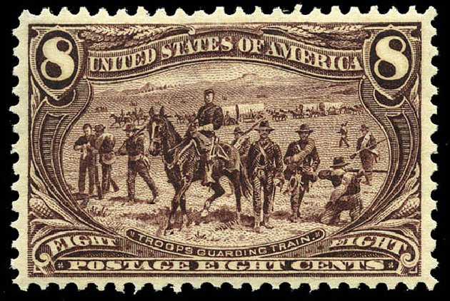 Costs of US Stamps Scott Catalog # 289 - 1898 8c Trans Mississippi Exposition. Matthew Bennett International, May 2014, Sale 350, Lot 416