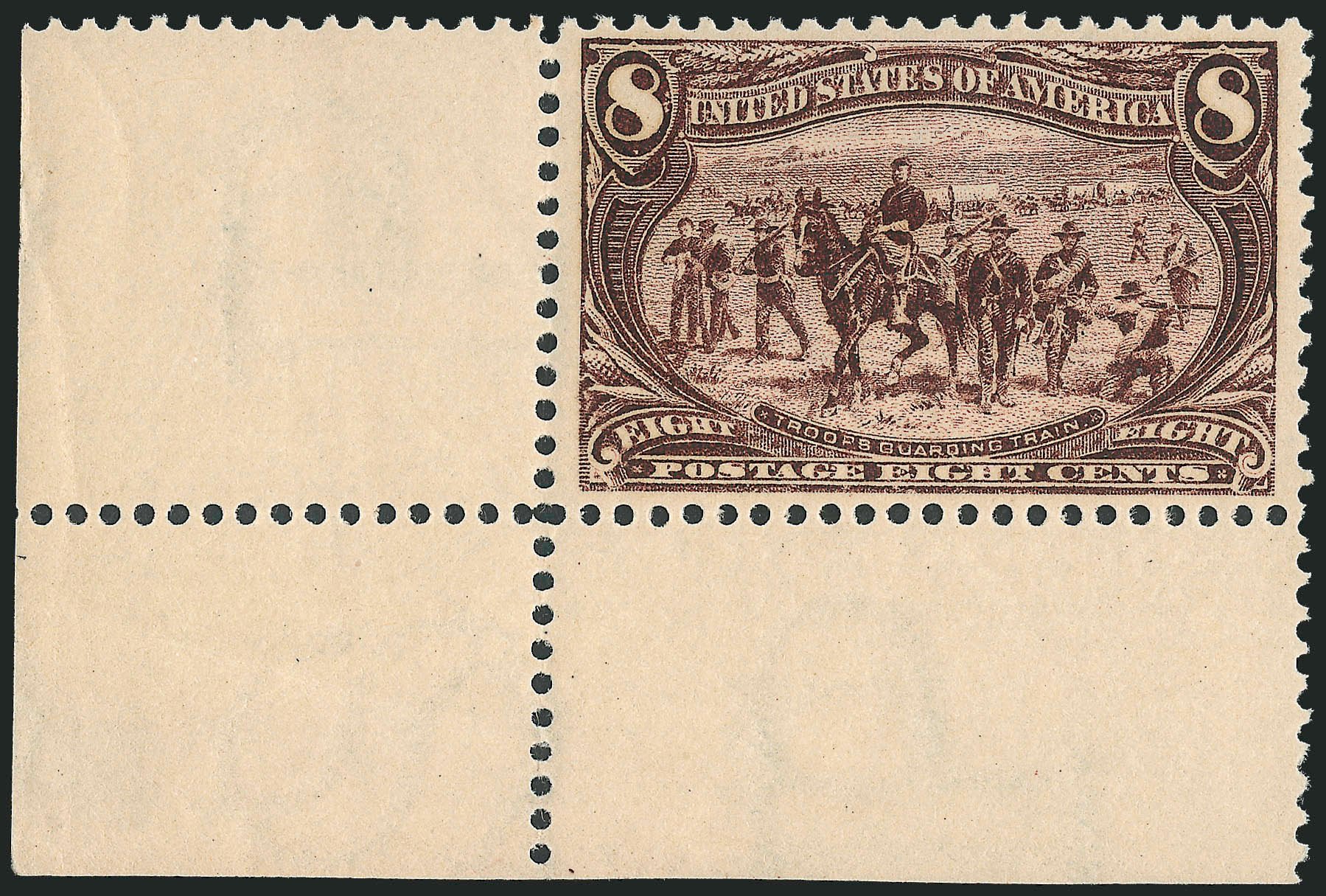 Values of US Stamp Scott Catalog # 289: 8c 1898 Trans Mississippi Exposition. Robert Siegel Auction Galleries, Jun 2011, Sale 1010, Lot 96