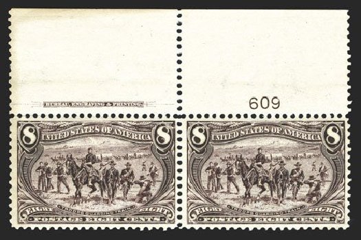 US Stamps Price Scott Catalogue 289: 8c 1898 Trans Mississippi Exposition. Spink Shreves Galleries, Mar 2013, Sale 142, Lot 276