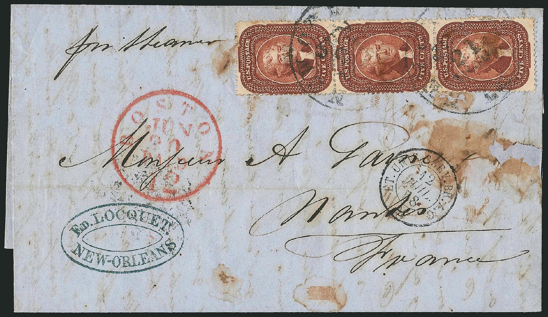 Values of US Stamps Scott Cat. #28A - 1858 5c Jefferson. Robert Siegel Auction Galleries, Dec 2010, Sale 1002, Lot 3777