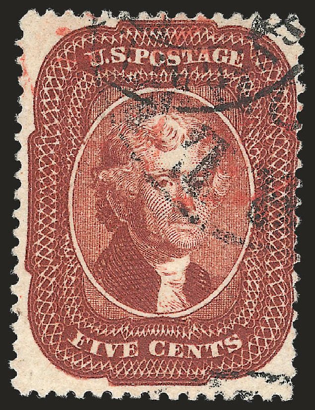 Cost of US Stamp Scott Catalogue # 28A - 5c 1858 Jefferson. Robert Siegel Auction Galleries, Apr 2010, Sale 984, Lot 157