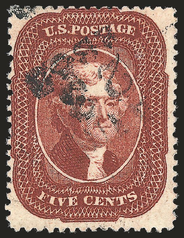 Price of US Stamp Scott Catalog # 28A: 5c 1858 Jefferson. Robert Siegel Auction Galleries, Jun 2010, Sale 992, Lot 2088