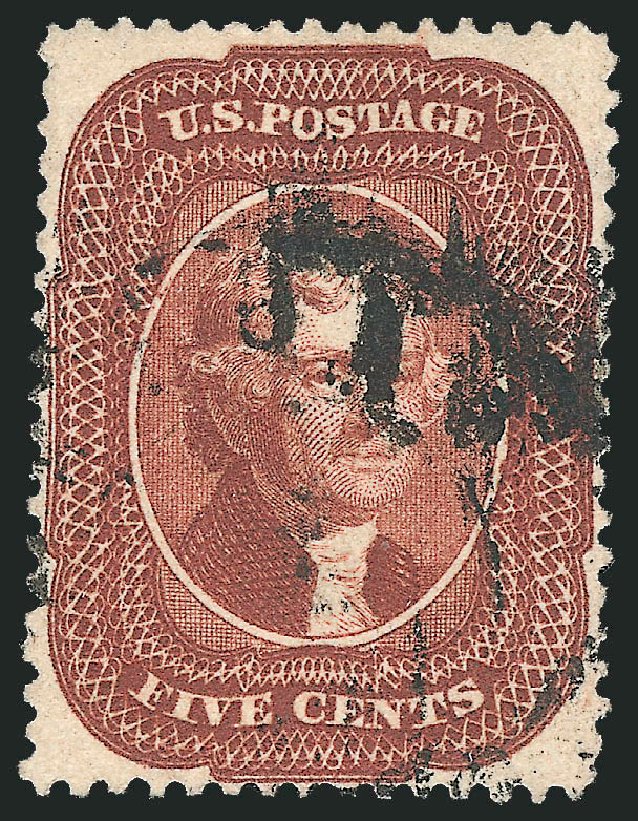Value of US Stamps Scott #28A - 1858 5c Jefferson. Robert Siegel Auction Galleries, Jun 2011, Sale 1011, Lot 421