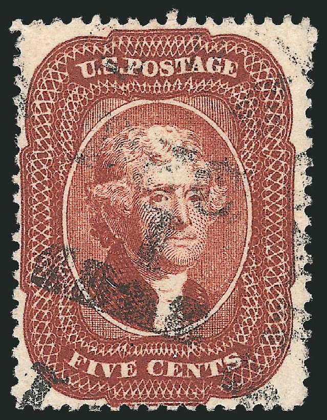 Costs of US Stamp Scott #28A: 5c 1858 Jefferson. Robert Siegel Auction Galleries, Oct 2012, Sale 1033, Lot 4021