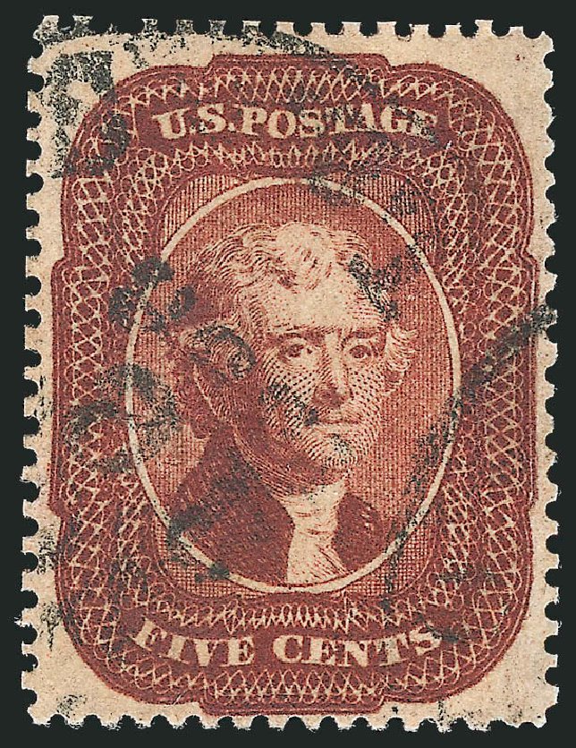 Costs of US Stamps Scott Catalog # 28A: 1858 5c Jefferson. Robert Siegel Auction Galleries, Oct 2010, Sale 997, Lot 5255