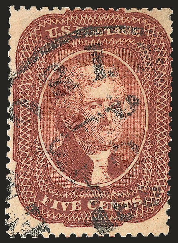 Value of US Stamps Scott #28A: 5c 1858 Jefferson. Robert Siegel Auction Galleries, Sep 2009, Sale 976, Lot 1226