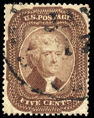 Prices of US Stamp Scott 29 - 5c 1859 Jefferson. Cherrystone Auctions, Apr 2010, Sale 201004, Lot 67