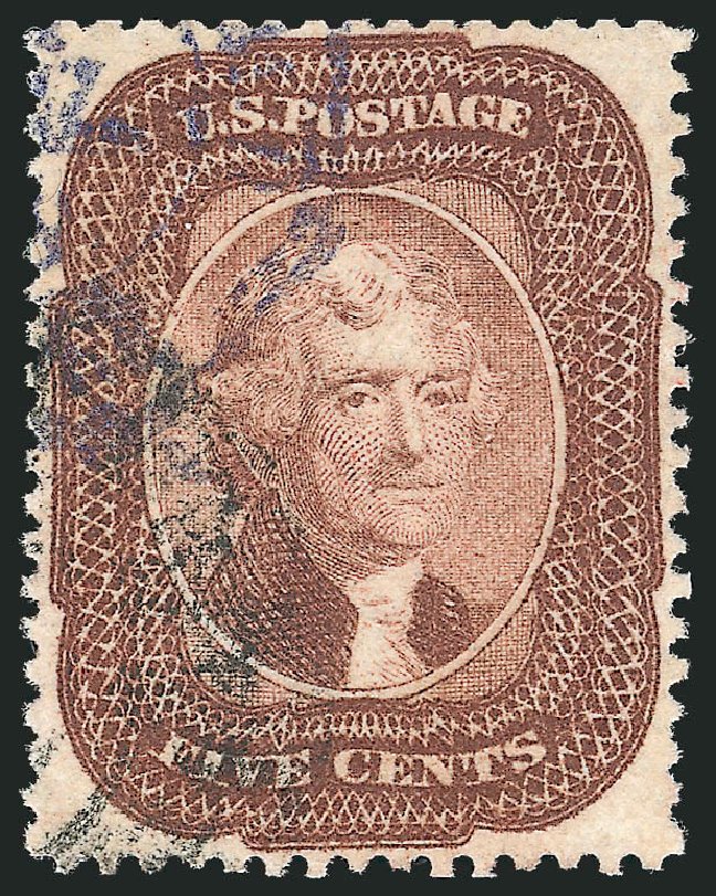 Costs of US Stamp Scott # 29 - 1859 5c Jefferson. Robert Siegel Auction Galleries, Nov 2012, Sale 1034, Lot 57