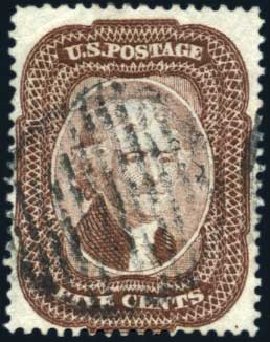 Value of US Stamp Scott Catalog #29 - 1859 5c Jefferson. Harmer-Schau Auction Galleries, Mar 2011, Sale 89, Lot 99