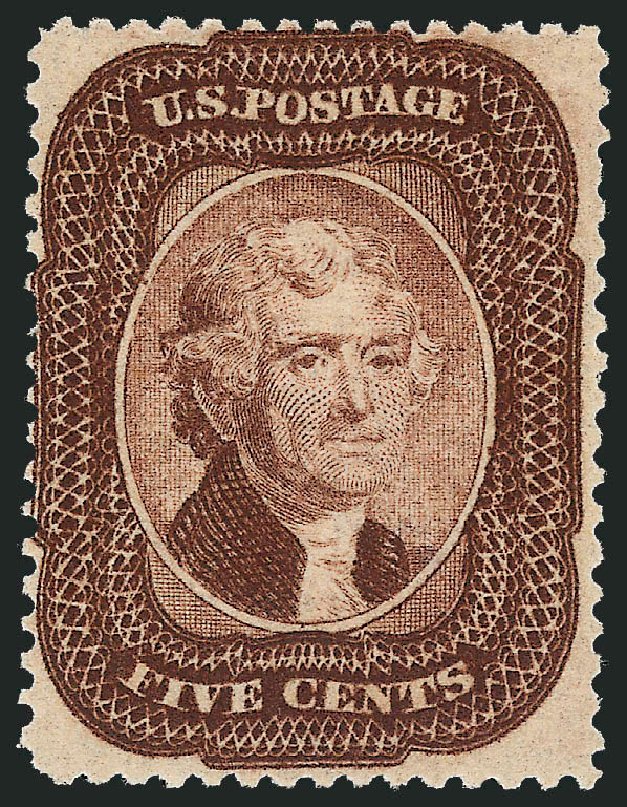 Value of US Stamps Scott #29: 5c 1859 Jefferson. Robert Siegel Auction Galleries, Sep 2008, Sale 962, Lot 2279