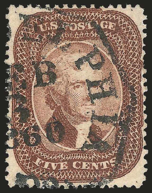 Price of US Stamps Scott Catalogue # 29 - 5c 1859 Jefferson. Robert Siegel Auction Galleries, Apr 2010, Sale 984, Lot 159
