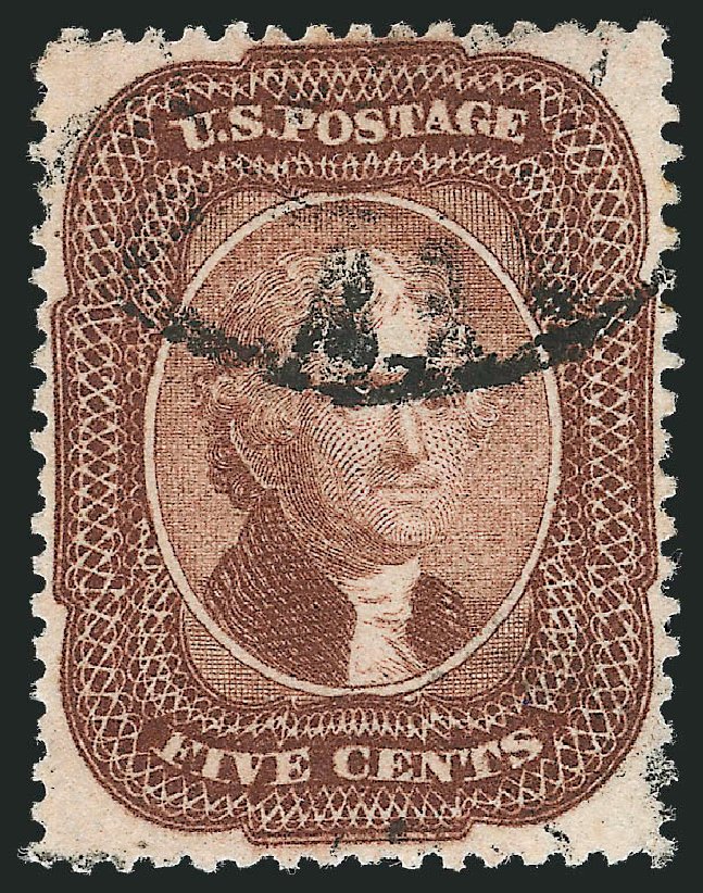 Value of US Stamps Scott Catalogue #29 - 1859 5c Jefferson. Robert Siegel Auction Galleries, Dec 2012, Sale 1037, Lot 1481