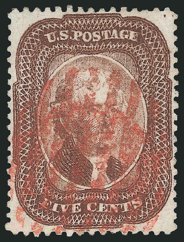 US Stamp Prices Scott Catalogue # 29 - 5c 1859 Jefferson. Robert Siegel Auction Galleries, Jun 2009, Sale 975, Lot 1191
