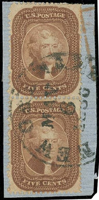 Value of US Stamps Scott Catalogue 29 - 5c 1859 Jefferson. H.R. Harmer, Oct 2014, Sale 3006, Lot 1065