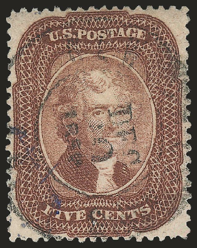 Cost of US Stamp Scott Catalogue 29: 5c 1859 Jefferson. Robert Siegel Auction Galleries, Jun 2009, Sale 975, Lot 1192