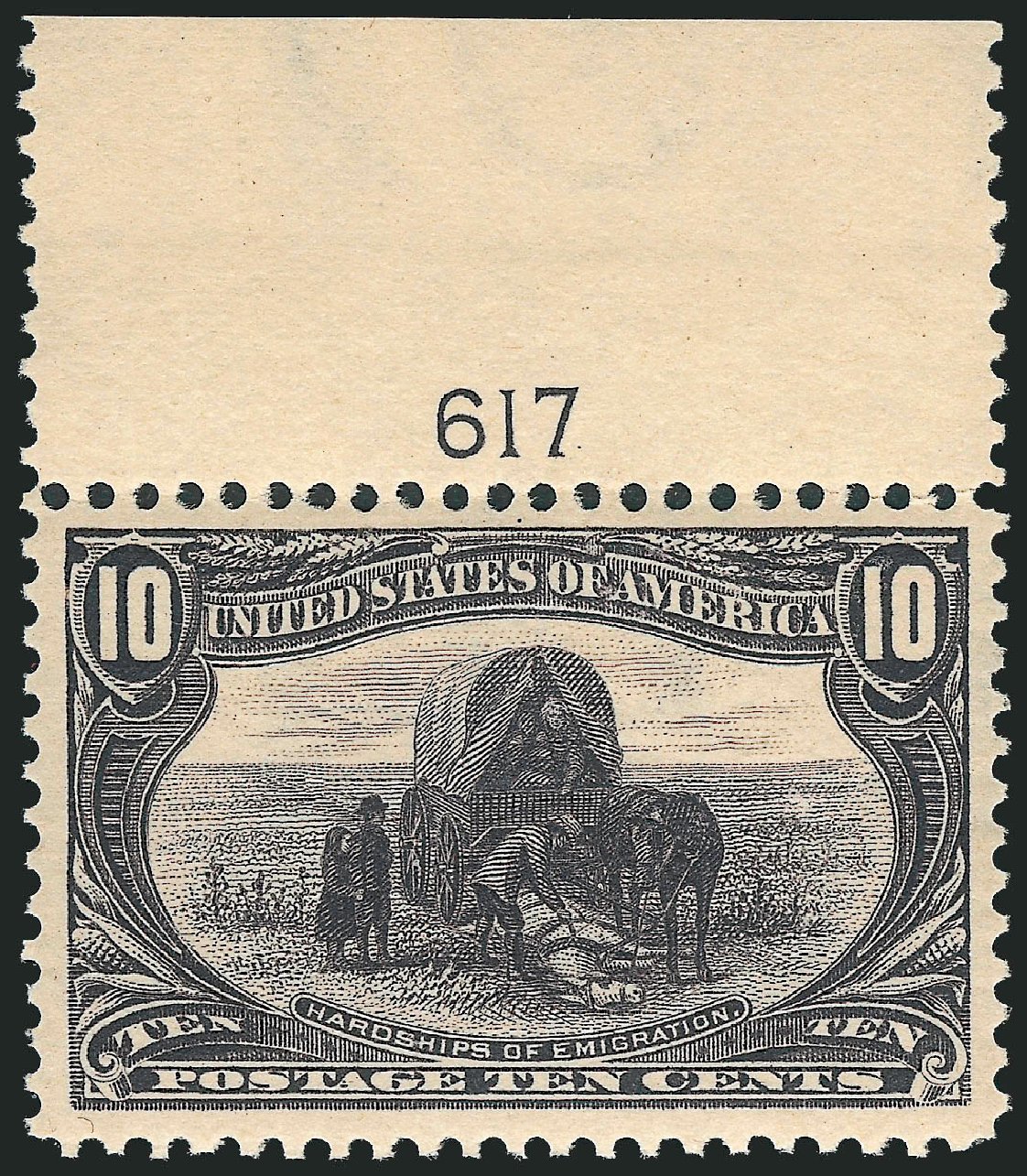 US Stamp Value Scott Catalogue #290: 10c 1898 Trans Mississippi Exposition. Robert Siegel Auction Galleries, Mar 2011, Sale 1007, Lot 2547