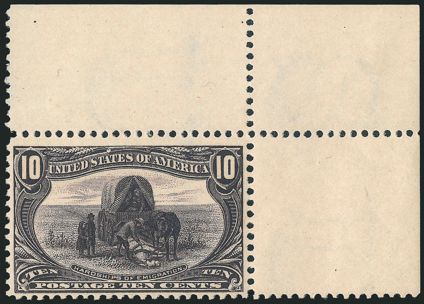 Values of US Stamp Scott Catalog #290: 1898 10c Trans Mississippi Exposition. Robert Siegel Auction Galleries, Dec 2011, Sale 1017, Lot 727