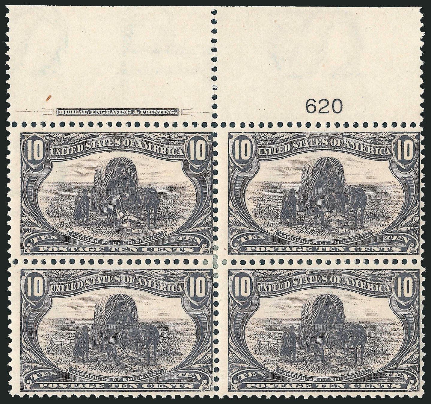 Costs of US Stamps Scott Cat. 290 - 10c 1898 Trans Mississippi Exposition. Robert Siegel Auction Galleries, Apr 2009, Sale 971, Lot 1237
