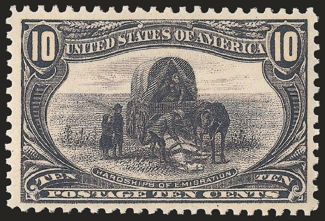 Value of US Stamp Scott Cat. # 290: 10c 1898 Trans Mississippi Exposition. Robert Siegel Auction Galleries, Jun 2009, Sale 975, Lot 1627