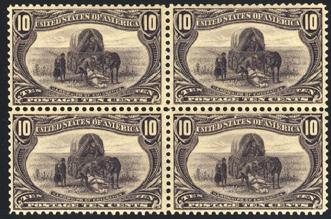 Prices of US Stamps Scott Catalog 290: 1898 10c Trans Mississippi Exposition. Cherrystone Auctions, Jan 2008, Sale 200801, Lot 1178