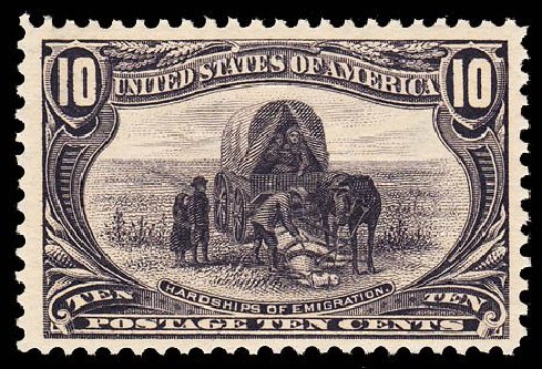 Values of US Stamps Scott Catalogue #290: 1898 10c Trans Mississippi Exposition. Daniel Kelleher Auctions, May 2014, Sale 652, Lot 438