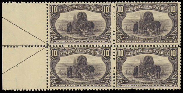 Values of US Stamp Scott # 290: 1898 10c Trans Mississippi Exposition. Daniel Kelleher Auctions, Aug 2012, Sale 631, Lot 1019