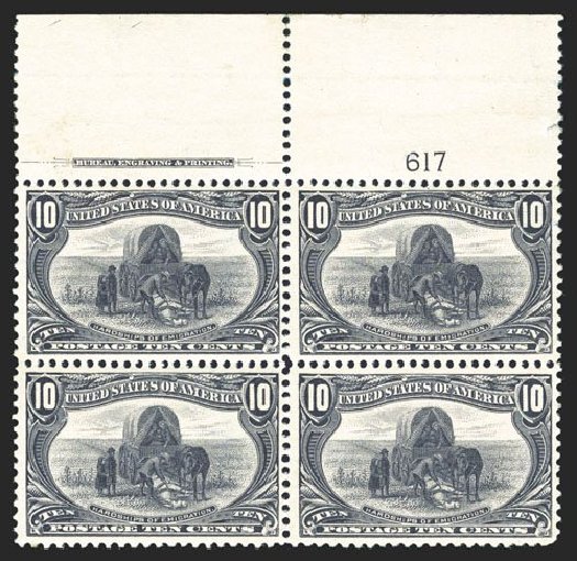 Cost of US Stamp Scott #290: 1898 10c Trans Mississippi Exposition. Spink Shreves Galleries, Mar 2013, Sale 142, Lot 279