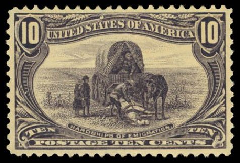 Price of US Stamps Scott Catalogue 290 - 10c 1898 Trans Mississippi Exposition. Daniel Kelleher Auctions, Dec 2014, Sale 661, Lot 254