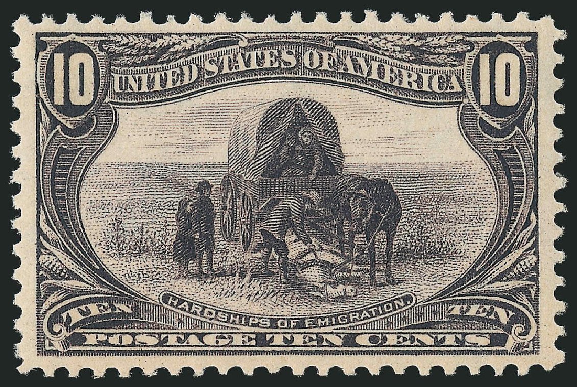 US Stamps Values Scott # 290 - 1898 10c Trans Mississippi Exposition. Robert Siegel Auction Galleries, Feb 2010, Sale 983, Lot 184