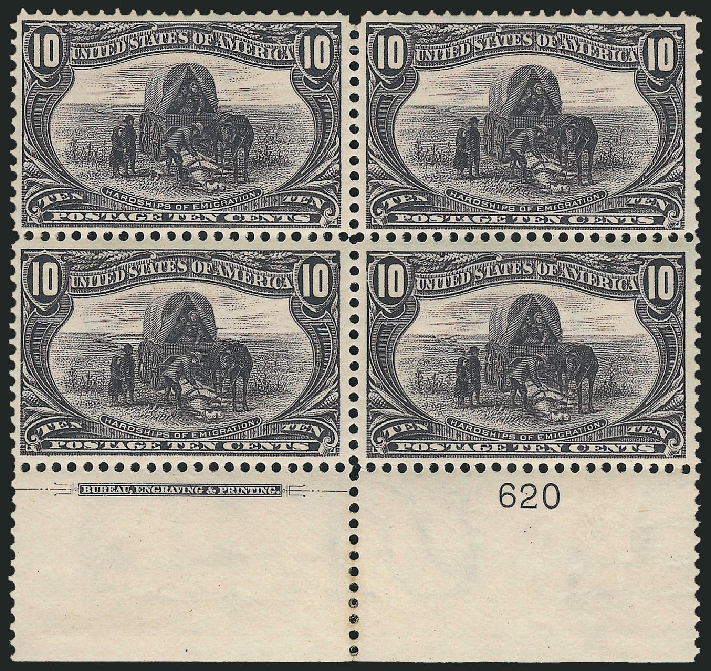 US Stamp Prices Scott Catalog #290: 1898 10c Trans Mississippi Exposition. Robert Siegel Auction Galleries, Feb 2010, Sale 983, Lot 185