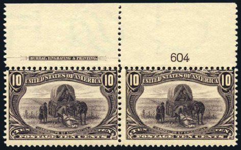 Prices of US Stamp Scott Cat. #290 - 1898 10c Trans Mississippi Exposition. Harmer-Schau Auction Galleries, Feb 2009, Sale 80, Lot 1242