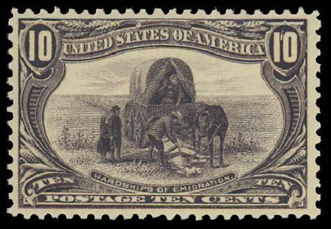 Values of US Stamp Scott Cat. # 290 - 1898 10c Trans Mississippi Exposition. Daniel Kelleher Auctions, Jun 2012, Sale 630, Lot 1662
