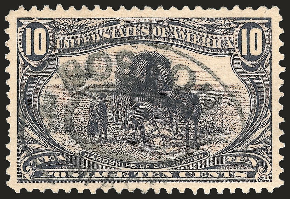 Values of US Stamp Scott Cat. # 290: 10c 1898 Trans Mississippi Exposition. Robert Siegel Auction Galleries, Apr 2010, Sale 984, Lot 706