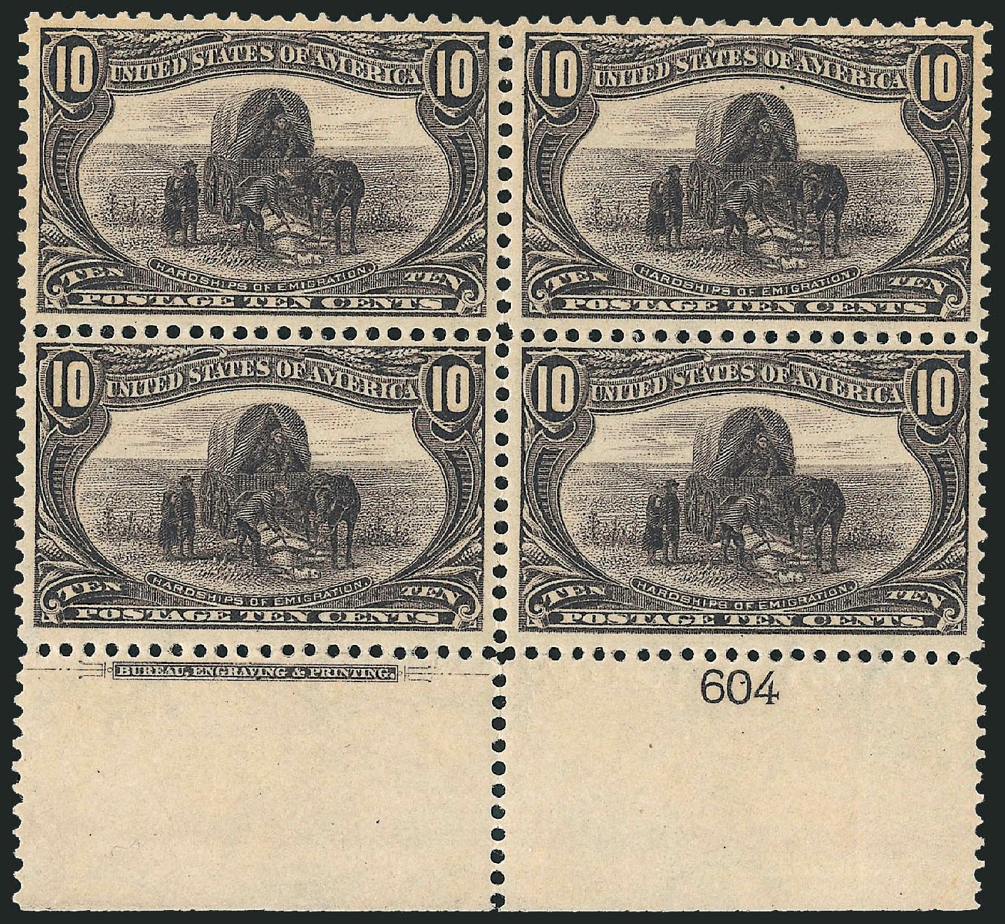 US Stamp Values Scott Catalog # 290 - 10c 1898 Trans Mississippi Exposition. Robert Siegel Auction Galleries, Oct 2010, Sale 997, Lot 5806