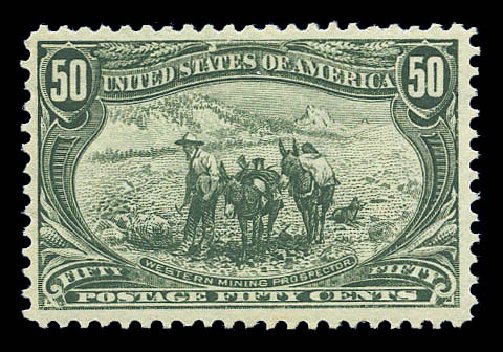 Price of US Stamp Scott Catalog #291 - 50c 1898 Trans Mississippi Exposition. Matthew Bennett International, Sep 2010, Sale 333, Lot 3707