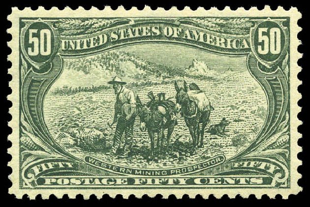 Value of US Stamps Scott Catalogue # 291: 50c 1898 Trans Mississippi Exposition. Matthew Bennett International, Mar 2011, Sale 336, Lot 1237