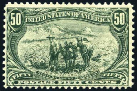 Cost of US Stamps Scott Cat. # 291: 1898 50c Trans Mississippi Exposition. Harmer-Schau Auction Galleries, Aug 2011, Sale 90, Lot 1427
