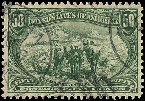 US Stamps Prices Scott # 291: 1898 50c Trans Mississippi Exposition. Regency-Superior, Nov 2014, Sale 108, Lot 607